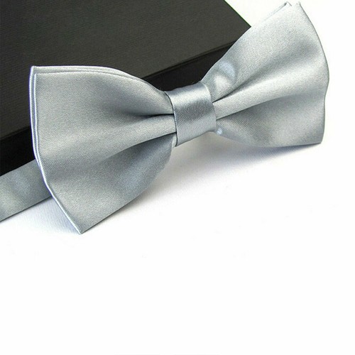 Classic Mens Womens Adjustable Bow Tie Pre Tied Plain Dickie Bowtie Wedding - Picture 85 of 101