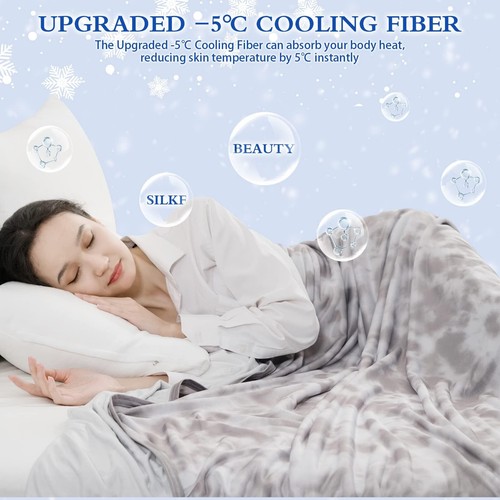 Cooling Blanket King Size, Double Sided Cold Effect Arc-Chill Q-Max 0.5 Cooli... - Bild 4 von 10