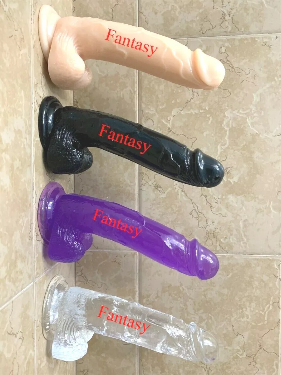 9-Inch-HUGE-Dildo-Realistic-Waterproof-Suction-Cup-Men-Penis-Female-Sex-Toy eBay image image