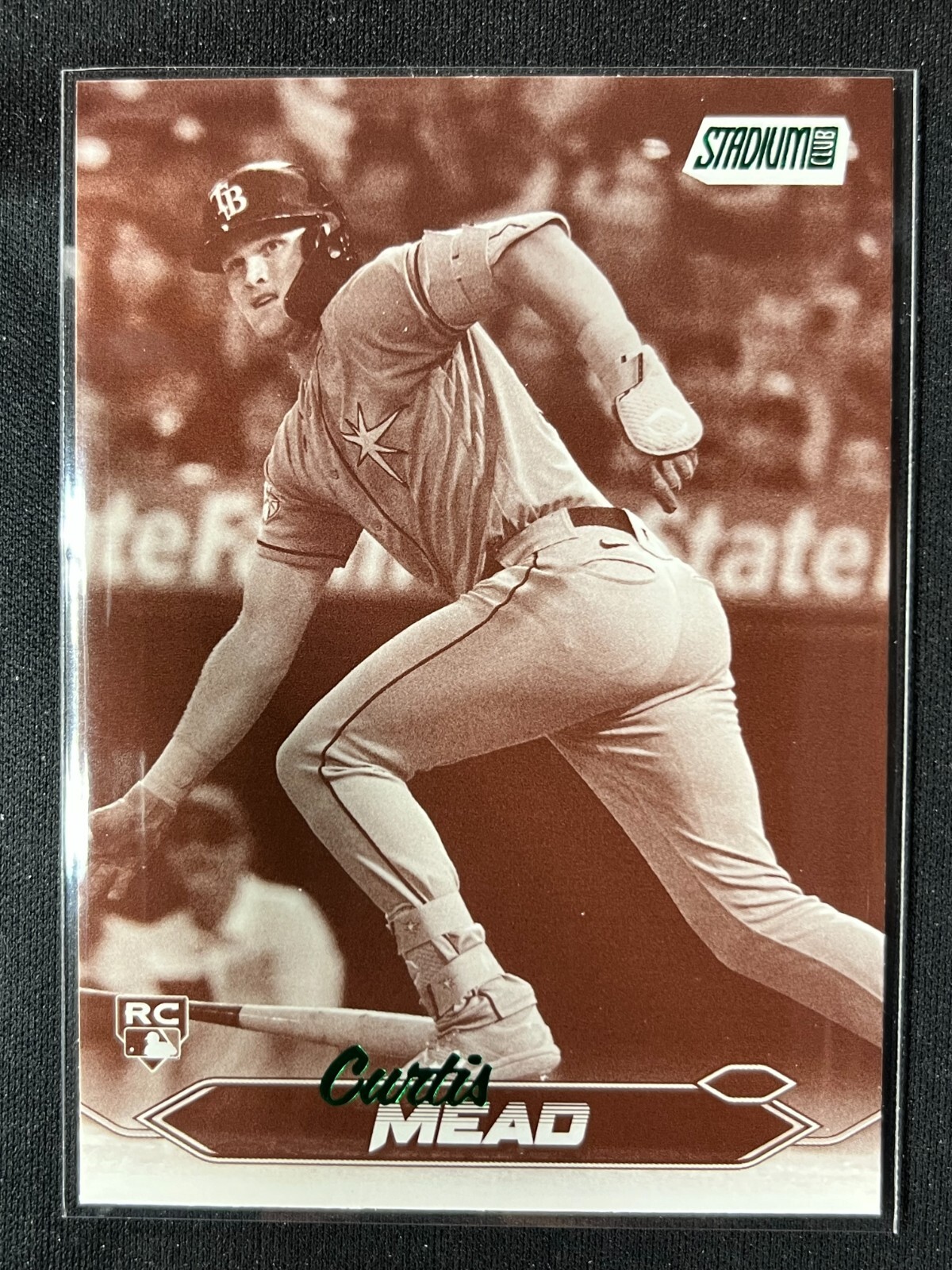2024 Topps Stadium Club - Black & White #271 Curtis Mead (RC) Tampa Bay Rays