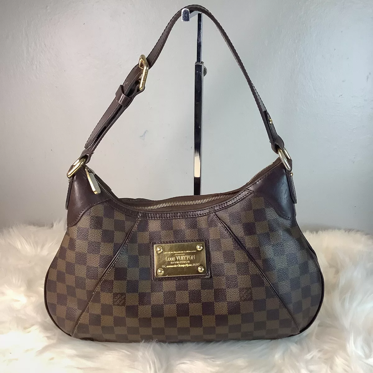 Louis Vuitton Brown Damier Ebene Coated Canvas Neverfull PM Gold Hardware, 2021 (Like New), Womens Handbag