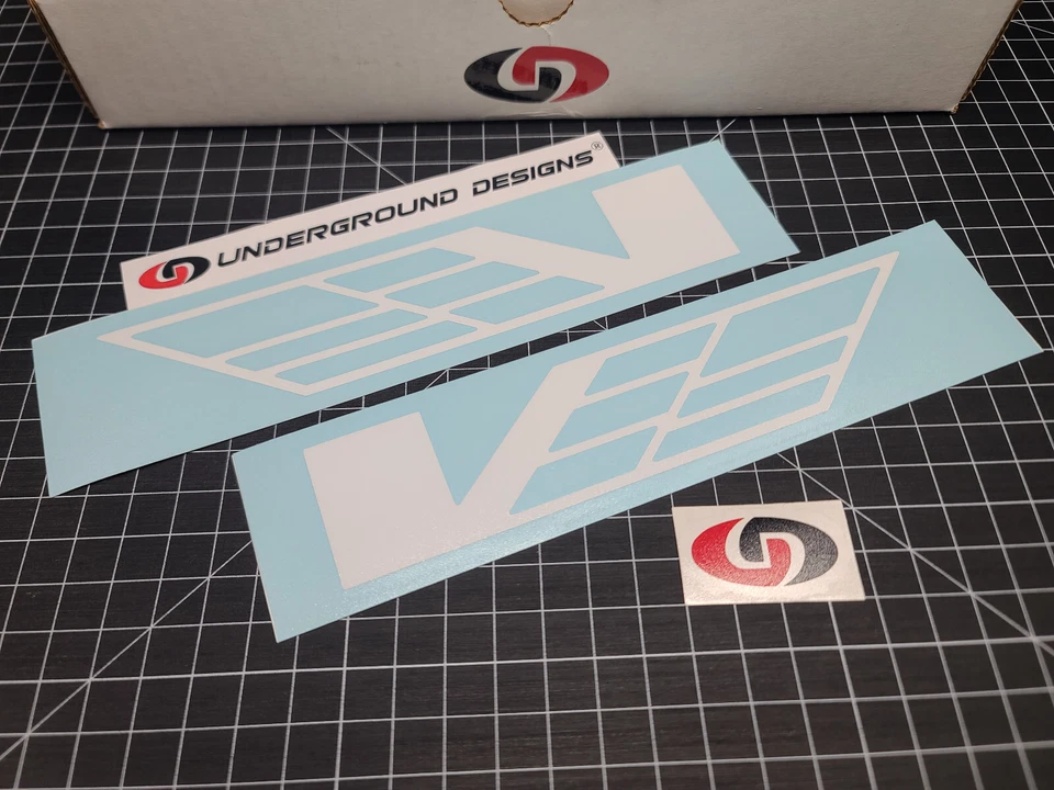 Наклейки с V-образным флагом (2 шт.) гоночные наклейки для Cadillac CTS-V Turbo CT4-V с наддувом - Изображение 4 из 4