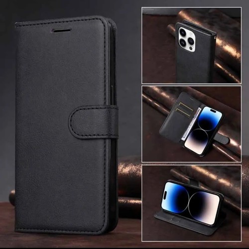 Leather Flip Magnetic Wallet Case For iPhone 16e 15 14 16 Pro Max 13 11 SE 8 XR - Picture 7 of 62