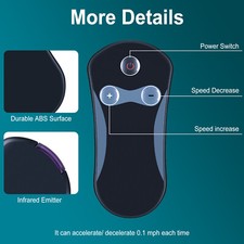 Replacement Remote Control For Costway Folding Walking Pad Treadmill