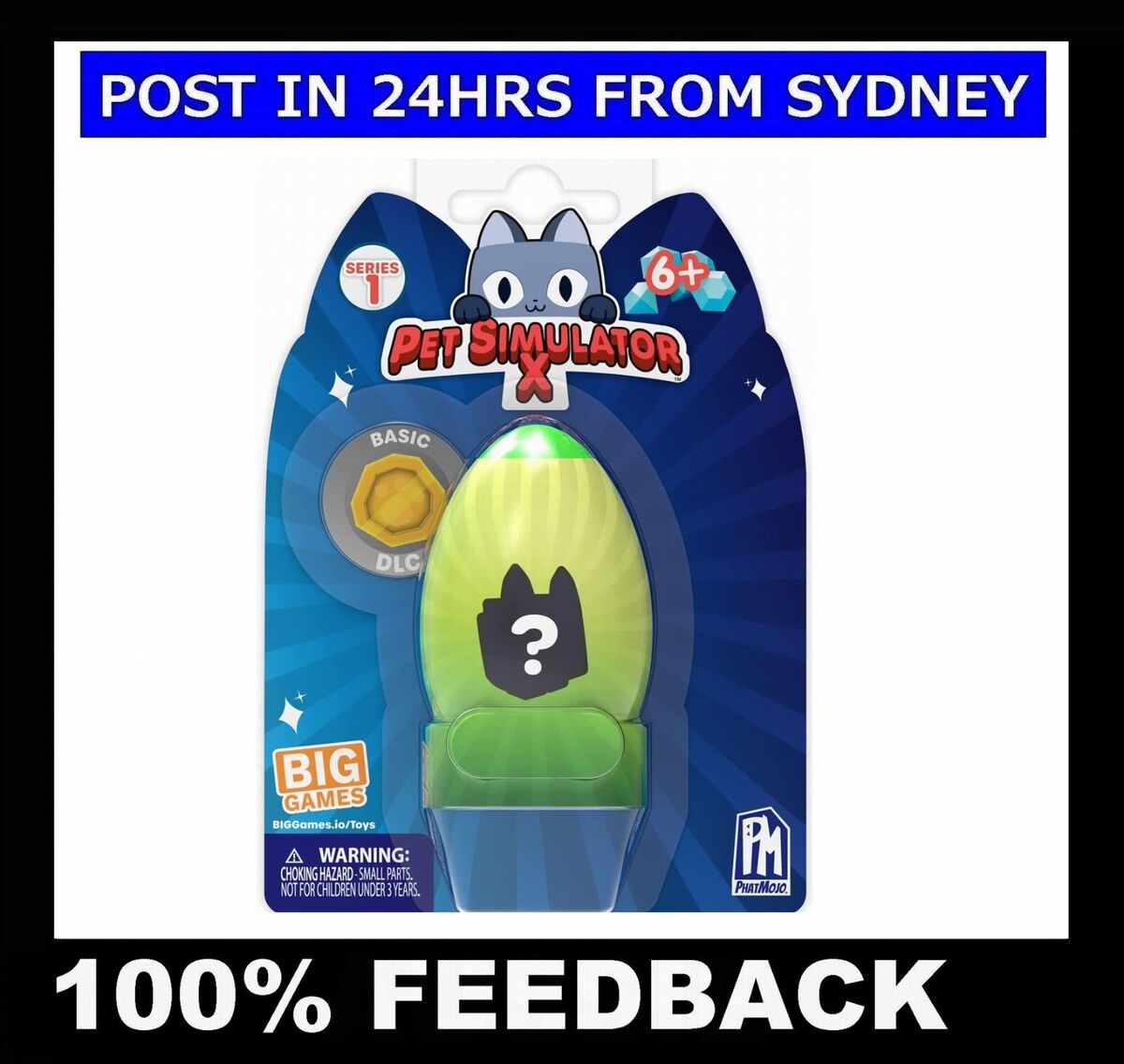 Pet Simulator X Mystery PLUSH + CODE ~ SELECT ROBLOX BIG GAMES PET