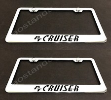 2xpt Cruiser Stainless Chrome License Plate Frame Wscrew Caps 2001-2010 2xpt Cruiser Stainless Chrome License Plate Frame Wscrew Caps 2001-2010