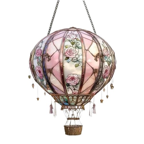 Hot Air Balloon Model Acrylic Pendant Hot Air Balloon Solar Garden Decorat N E~ - Bild 26 von 26
