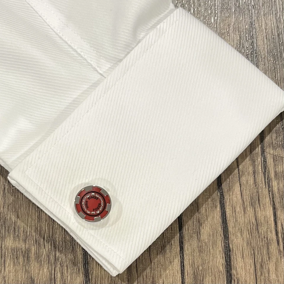 Juego de Casino Poker Gemelos de Alto Apuestas Hombres Cumpleaños Día del Padre Regalo con Caja Foto 2 de 4