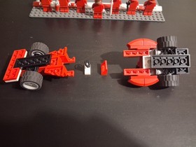 LEGO Racers: Ferrari F1 Pit Set (8375) (missing 6 pieces and many stickers)