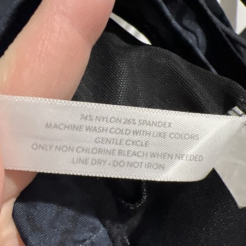 LIVI Activewear Womens Low Impact Wireless Black Navy Yoga Sports Bra Size 10/12 - Picture 13 of 13