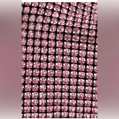 Olga Berg Polly Crystal Clutch Shoulder Bag, Pink, NWT