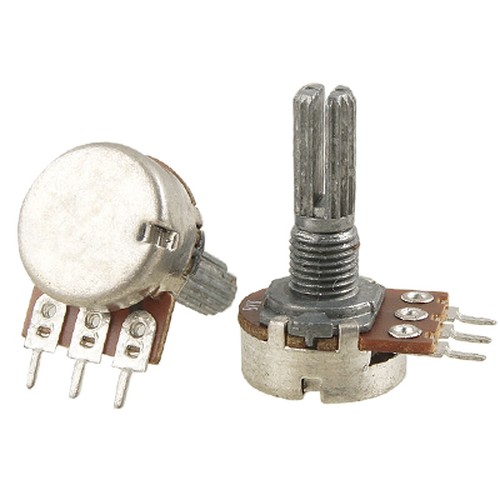 Potenziometro B10K Lineare Monogiro 10KOHM 15mm Tappo Bianco per