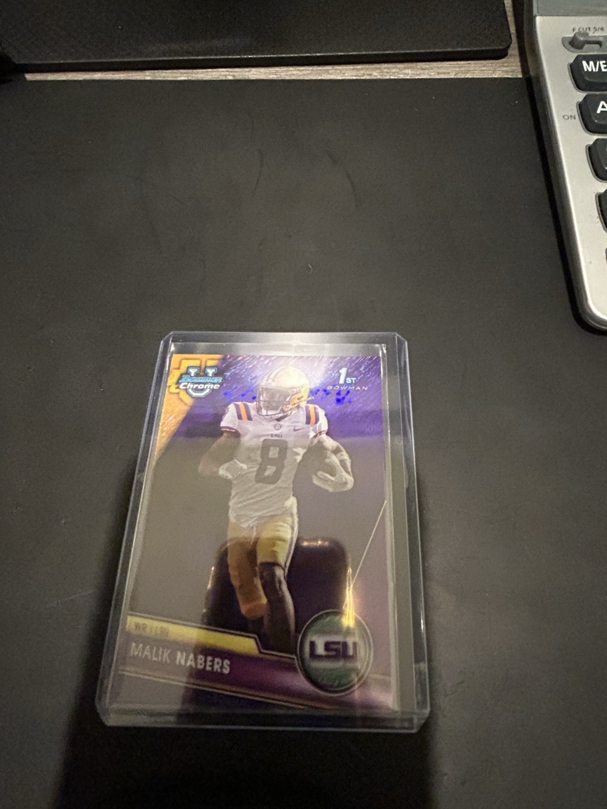 2023 Bowman University Chrome - Malik Nabers #74 Purple Shimmer Refractor (RC)