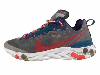 Nike React Element 87 Mens Size 10.5 Shoes Red Orbit Mesh Running Sneakers