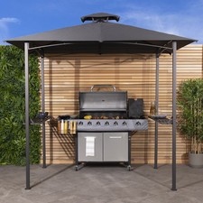 Charles Bentley 8 X 5Ft Steel Grill Gazebo Outdoor Tent Shelter