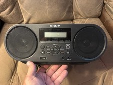Sony ZS-RS60BT CD Boombox Bluetooth USB AM/FM Radio Audio System Tested Working
