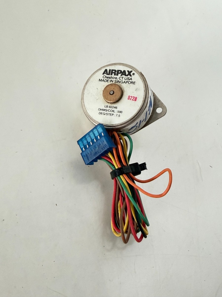 Airpax L82246 Stepper Motor 7.5 DEG/Steps 500 OHMS 9288 (34) | eBay