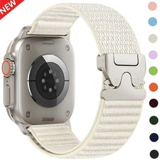 Breathable Nylon Watch Band For Apple Watch Series 12 11 10 9 8 SE/Ultra 4 49mm