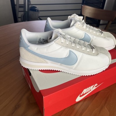 Nike Cortez Shoes Womens 9.5 / Mens 8 White Light Armory Blue DZ2795-100