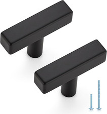 10 Jaladeras de Gabinete Negras de Acero Inoxidable de 2 Pulgadas para Cocina