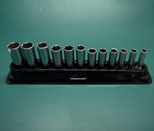 Snap-on 12 Piece 38 Drive Metric 6 Point Deep Socket Set With Tray 212sfsmy