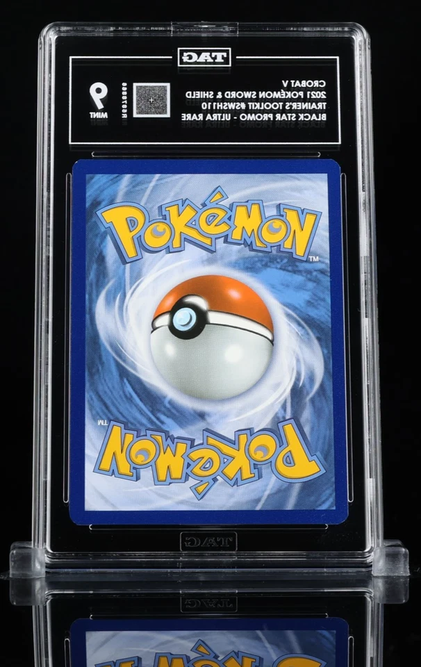 Crobat V SWSH110 Pokémon Sword & Shield Promo Cards Holo TAG Graded Mint 9 - Image 2 of 2