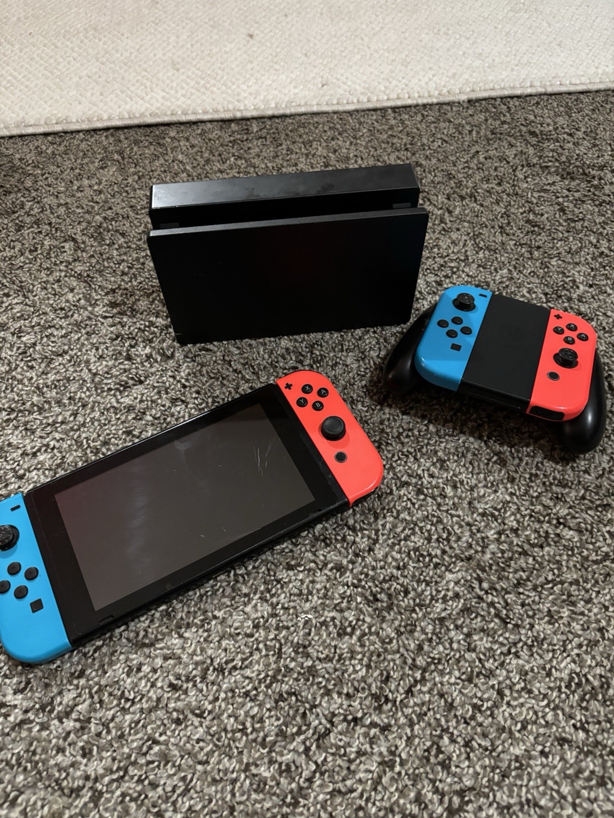 Nintendo Switch W/Joy-Con Controller And Extra LR Controls W/Dcking Station