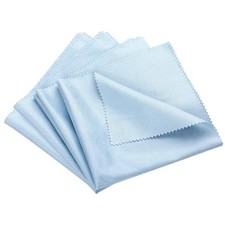 4Pcs 12x12inch Cymbal Instruments Cleaning Cloths Blue Square