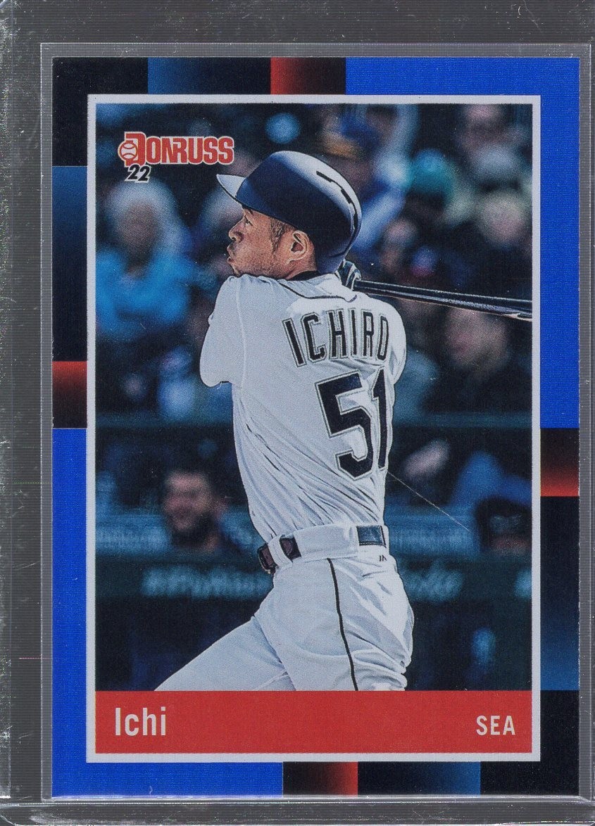 2022 Panini Donruss Retro 1988 Variation Ichiro Suzuki #240 Holo Blue CSC4