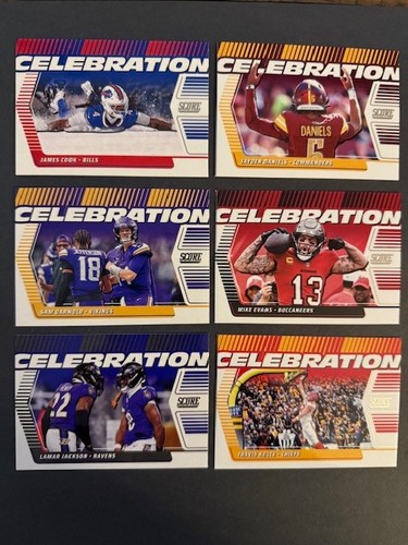 2025 Score Football Card Celebration complete set Josh Allen Saquan Barkley Watt - Picture 2 of 4
