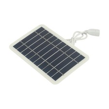 Camping Trip Portable Solar Panel 5W Solar Charger EVA Lamination Craftsmanship