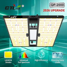 2000W Full Spectrum Grow Light 4x4ft Coverage Commercial High Yield Growing Lamp