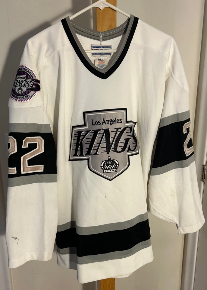 Camiseta deportiva auténtica "Center Ice" de Los Angels Kings, usada de la NHL de los años 90 a 2000 Foto 2 de 4
