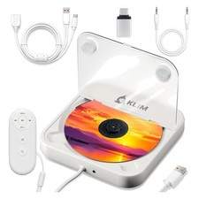 CD Player for Car   Portable USB CD Player, External CD Drive for Car, Anti-S...