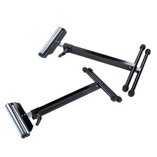 Folding Roller Stand Adjustable 26-3/4" - 42-1/5" Heavy Duty Roller Stand 2 Pack