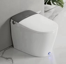 Smart Toilet Bidet w/ Heated Seat, Warm Air Dryer, Rear  Feminine Wash