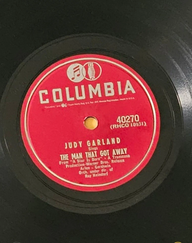 JUDY GARLAND The Man That Got Away 78rpm NEAR MINT L@@K! - Image 2 of 4