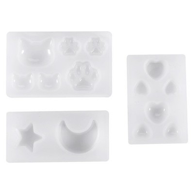 Silikonform Stern Herz Mond Bären- und Katzenpfote Silikonform6816