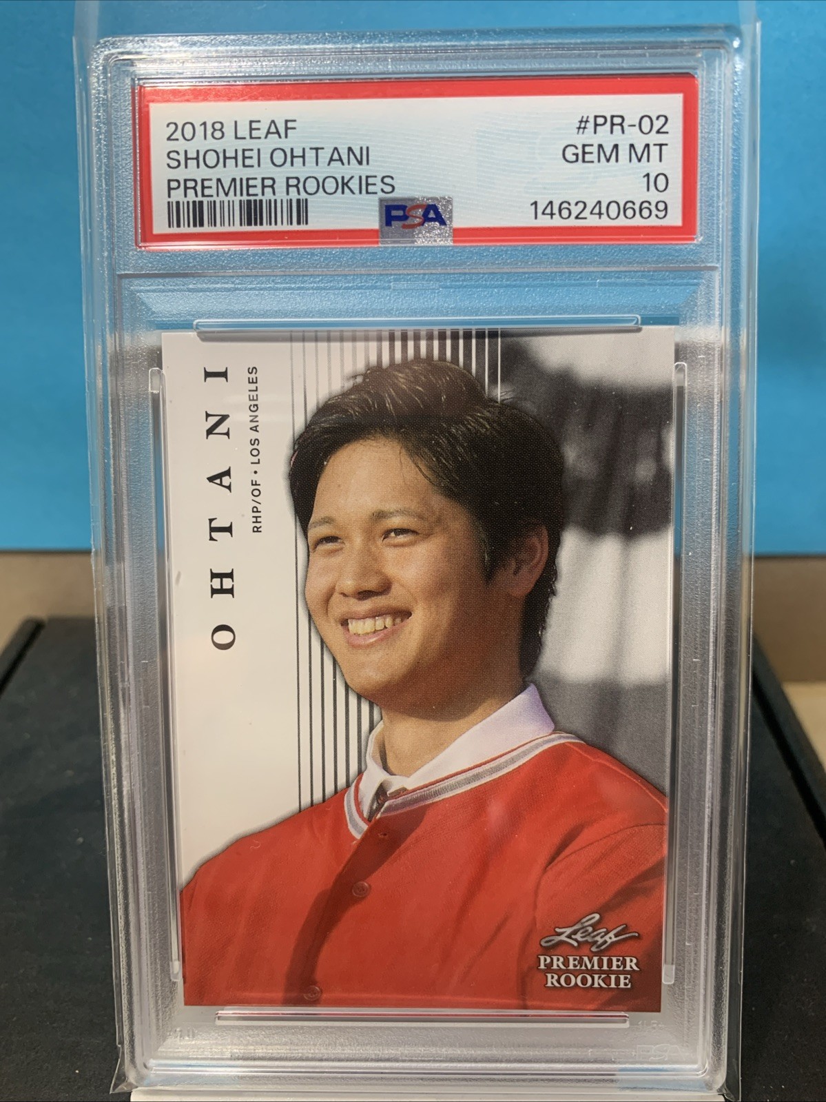 2018 LEAF PREMIER ROOKIES SHOHEI OHTANI #PR-02 (RC) PSA 10 GEM MT