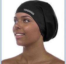Extra Large Swim Cap - Swim Cap for Long Hair, Dreadlocks, Weaves, Hair Extensio