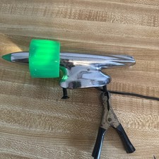 Aftermarket 1950&rsquo;s Illuminated Spinning Flying jet Rocket Hood Ornament HOT ROD