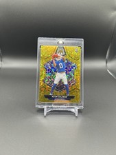 2024 Panini Mosaic Rookies Keon Coleman #333 Gold No Huddle Disco Prizm /10 RC