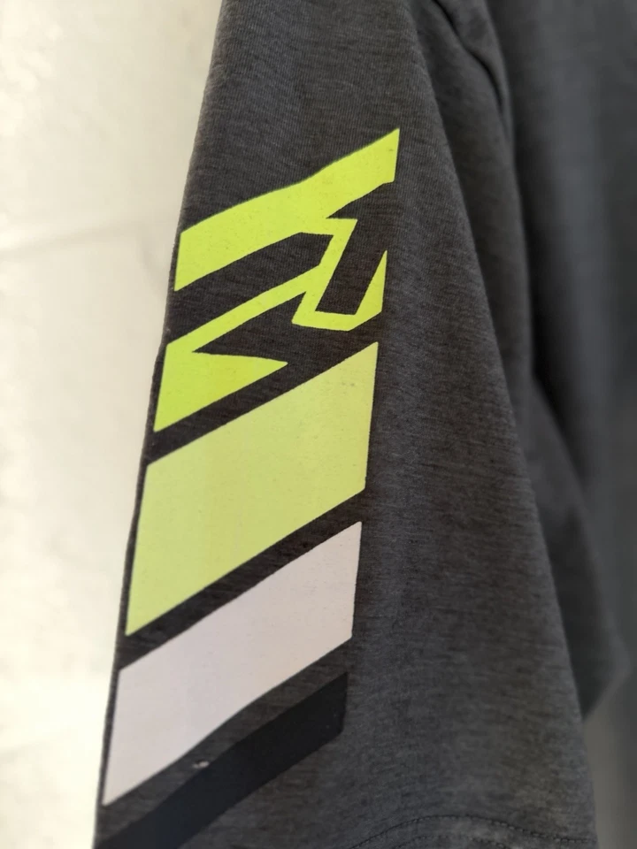 FXR Racing Charcoal Heather/Hi-Vis Helium Tech SS Jersey 232062-0665-10 - Image 4 of 4