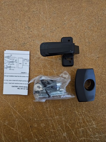 JR Products 11675 Universal Black Steel Camper Door Latch