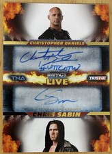 2013 Tristar Impact Wrestling Christopher Daniels Chris Sabin Auto Autograph/99