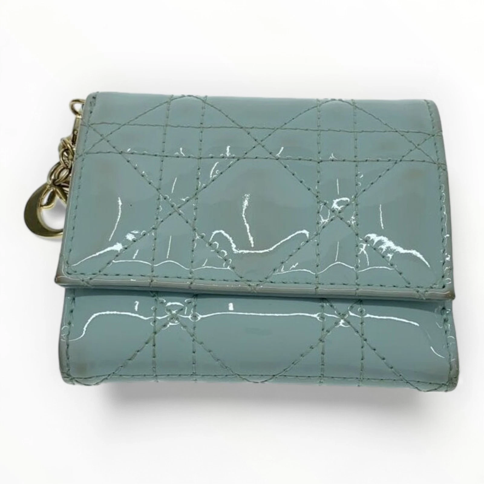 Portefeuille Christian Dior Lotus Brevet Femme