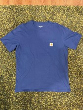Carhartt WIP pocket logo T-Shirt - Blue Work In Progress Men  s Large