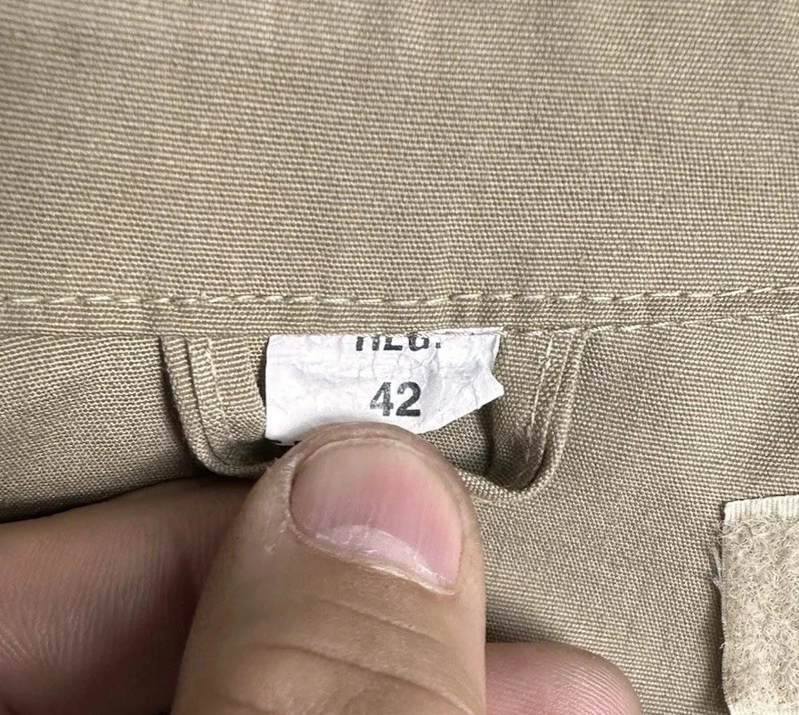 Chaqueta cortavientos Neptuno uniforme tostado para hombre de la Marina de los Estados Unidos de colección de los 80’s talla 42 R Foto 4 de 4