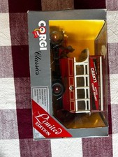 Corgi 888 Thornycroft Bus Ltd Ed with Certificate Grants Cherry Brandy Livery