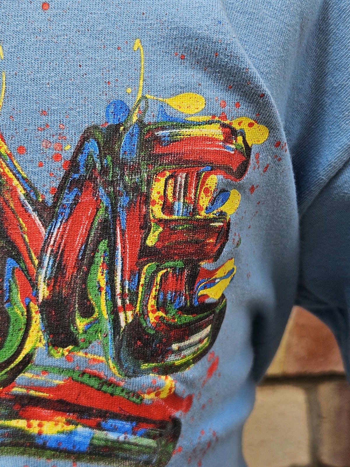 Supreme Pre Shrunk T-shirt Light Blue 100 % Premium Cotton Pullover UK Med image 3